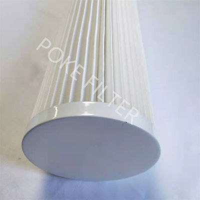 El cartucho ignífugo del extractor de polvo filtra cilíndrico industrial